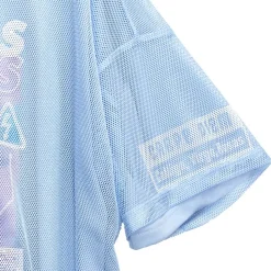 LISTEN FLAVOR Cyber Skull Mesh Layer T-Shirt