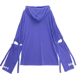 LISTEN FLAVOR Danger Cat 2-Way Cut Hoodie