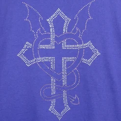 LISTEN FLAVOR Dark Cross Studded Hoodie