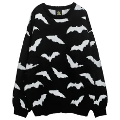 LISTEN FLAVOR Dark Night Bat Knit