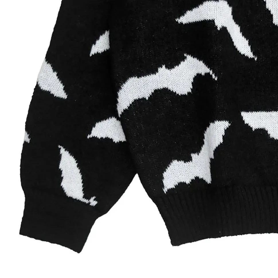 LISTEN FLAVOR Dark Night Bat Knit