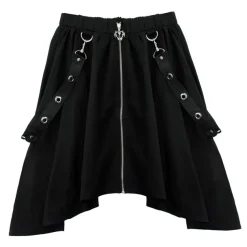 LISTEN FLAVOR Dark Nights Hemline Maxi Skirt