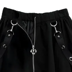 LISTEN FLAVOR Dark Nights Hemline Maxi Skirt