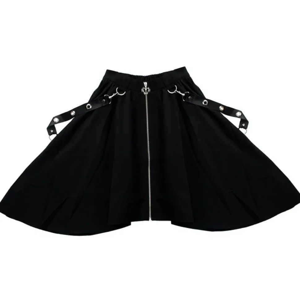 LISTEN FLAVOR Dark Nights Hemline Maxi Skirt