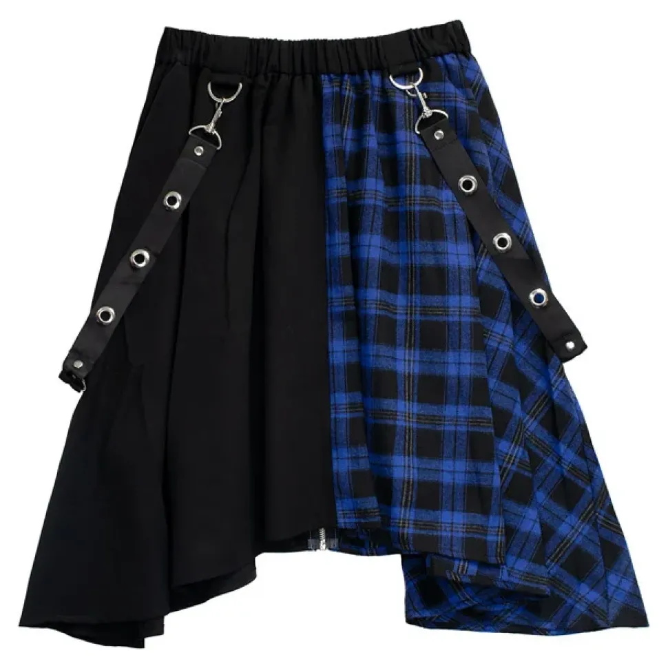 LISTEN FLAVOR Dark Nights Hemline Maxi Skirt