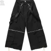 LISTEN FLAVOR Detachable Cargo Pants w/ Suspenders