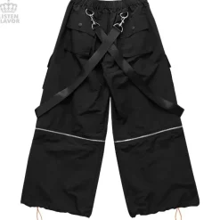LISTEN FLAVOR Detachable Cargo Pants w/ Suspenders