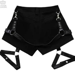 LISTEN FLAVOR Detachable Harness Garter Belt Shorts