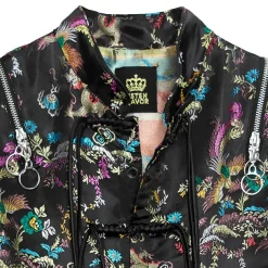 LISTEN FLAVOR Dragon China Brocade Shirt Black Dragon