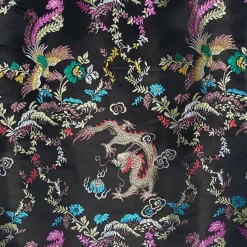 LISTEN FLAVOR Dragon China Brocade Shirt Black Dragon