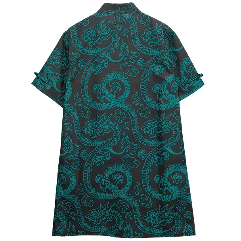LISTEN FLAVOR Dragon Pattern China Shirt