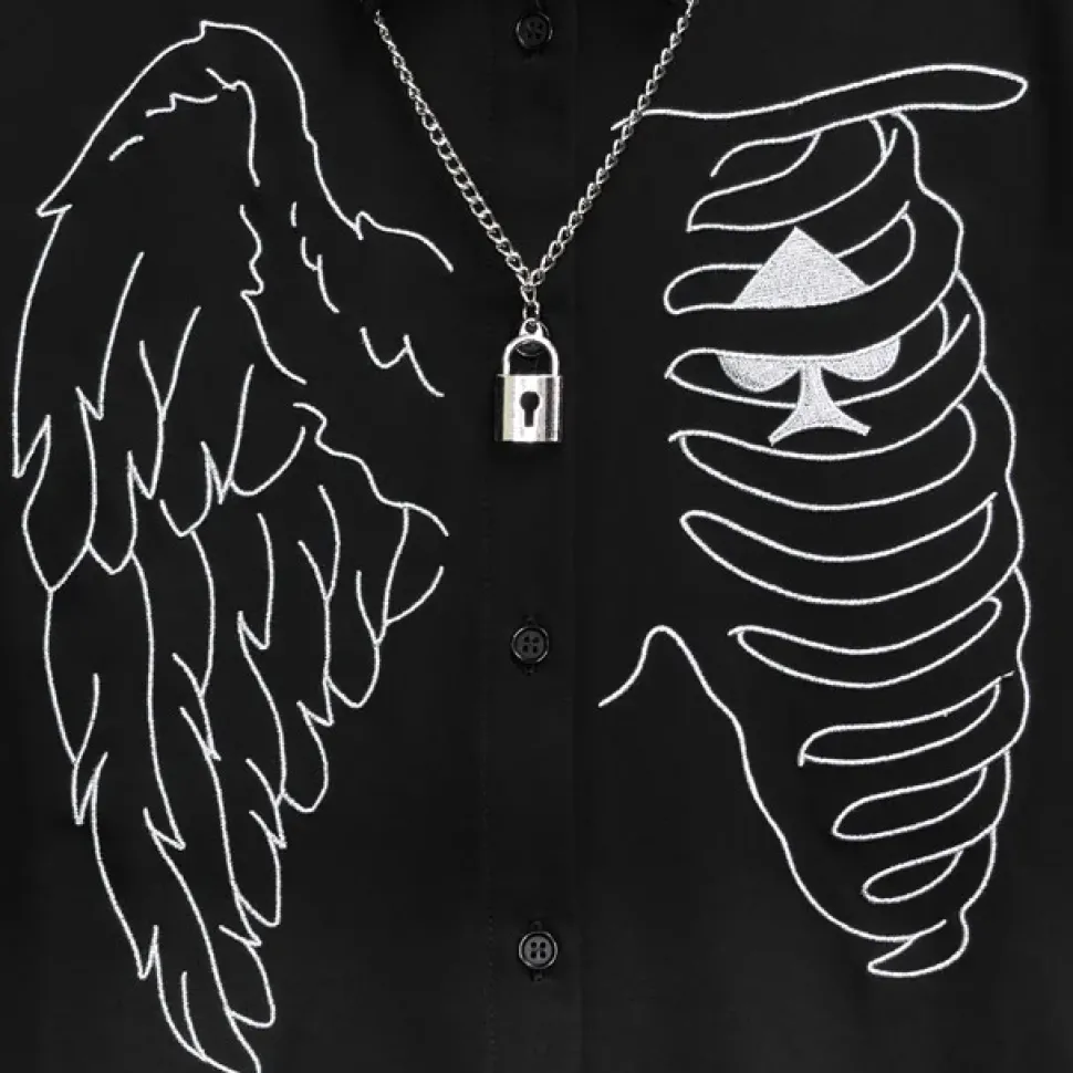 LISTEN FLAVOR Fallen Angel's Rib Shirt