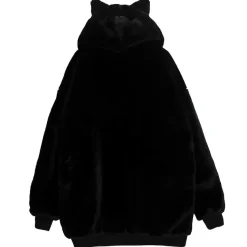 LISTEN FLAVOR Fire Heart Cat Ear Boa Blouson