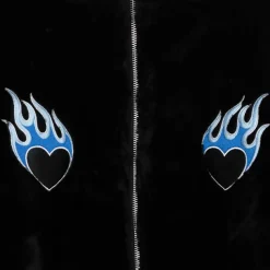 LISTEN FLAVOR Fire Heart Cat Ear Boa Blouson