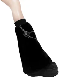 LISTEN FLAVOR Fire Heart Chain Boa Leg Covers