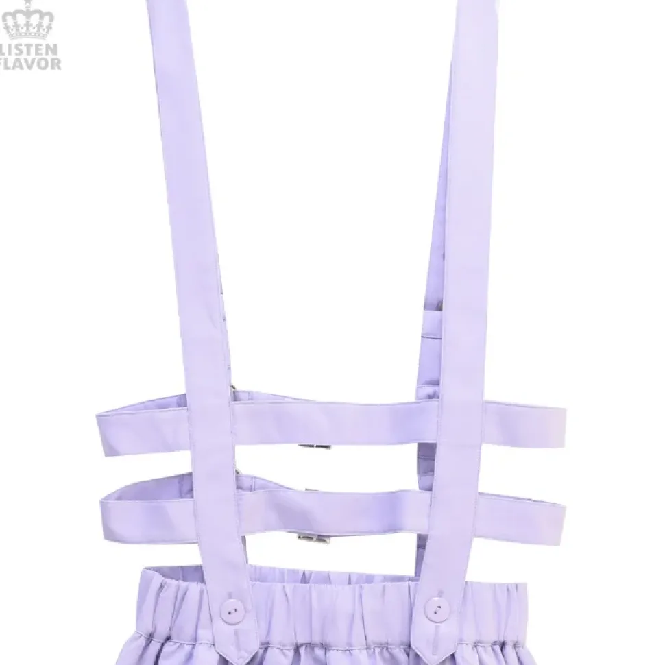 LISTEN FLAVOR Flared Skirt w/ Harness Belt