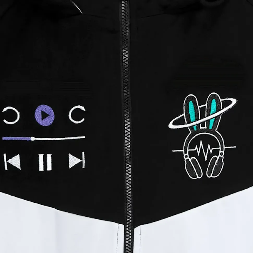 LISTEN FLAVOR From the Mirai Bunny Ear Jersey Hoodie