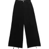 LISTEN FLAVOR Front Slit Ribbon Pants