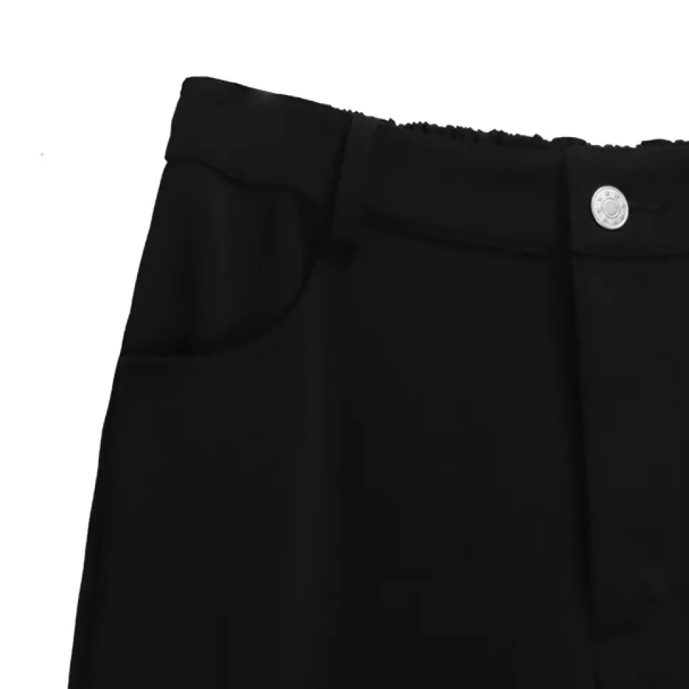 LISTEN FLAVOR Front Slit Ribbon Pants