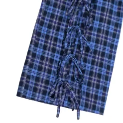 LISTEN FLAVOR Front Slit Ribbon Pants