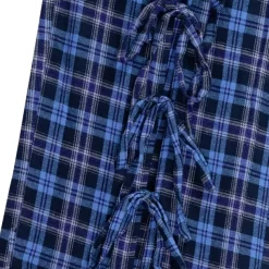 LISTEN FLAVOR Front Slit Ribbon Pants