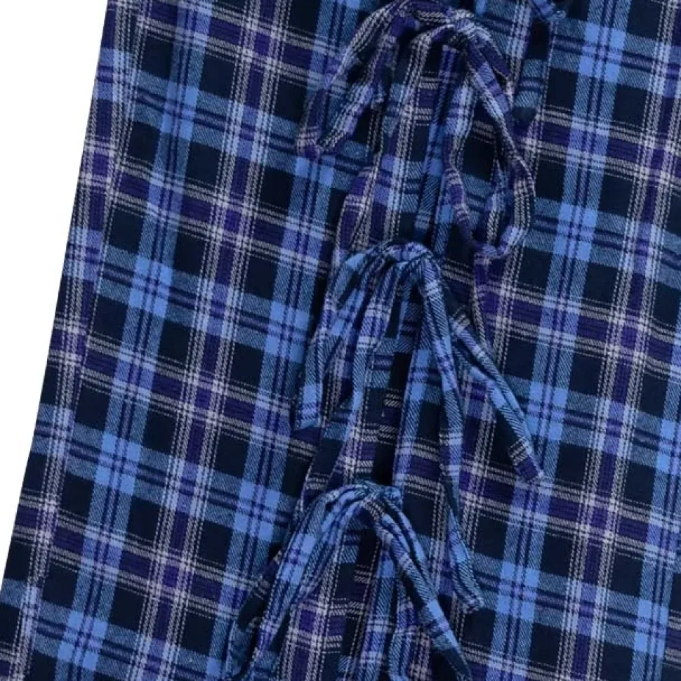 LISTEN FLAVOR Front Slit Ribbon Pants