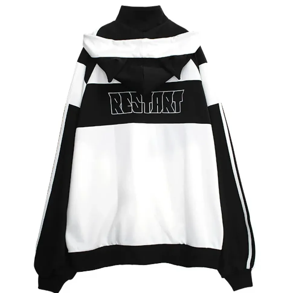 LISTEN FLAVOR Gaming Cat Ear Jersey Hoodie