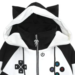 LISTEN FLAVOR Gaming Cat Ear Jersey Hoodie