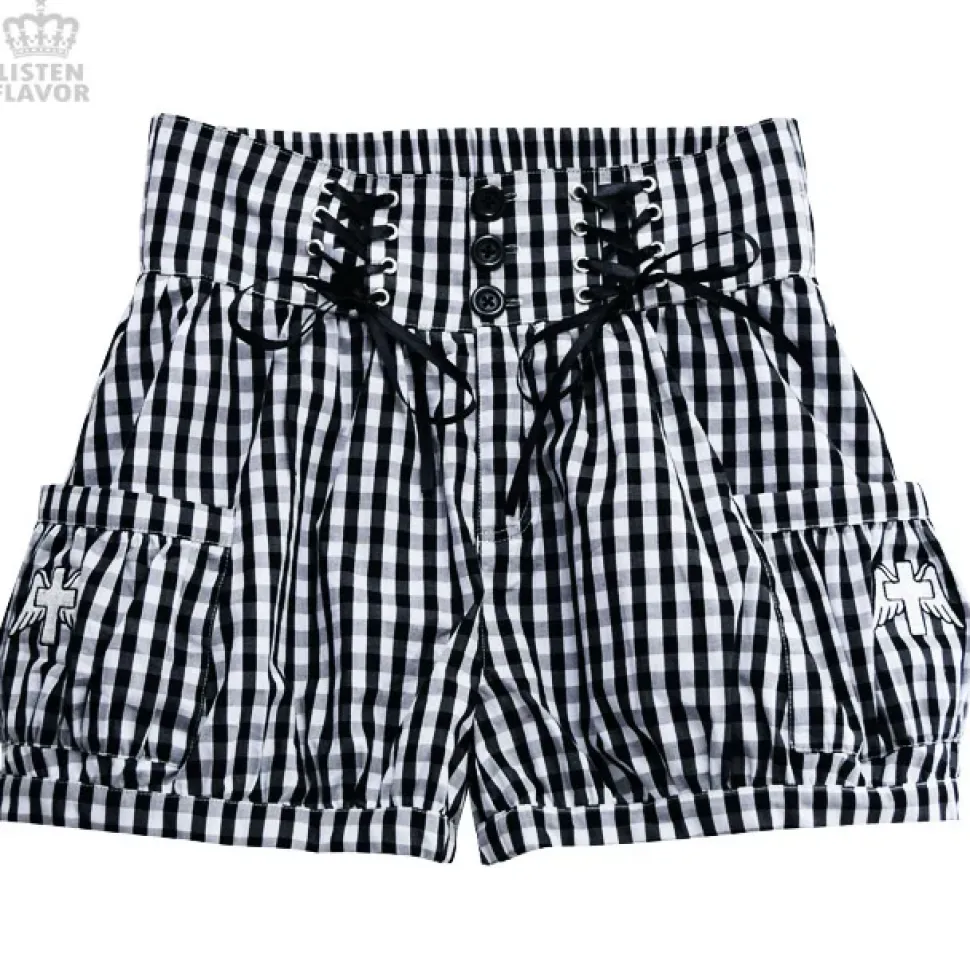 LISTEN FLAVOR Gathered Shorts