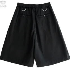 LISTEN FLAVOR Gaucho Pants w/ Eyelet Flap