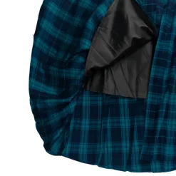 LISTEN FLAVOR Green Plaid Fire Buckle Layered-Style Pleated Skirt