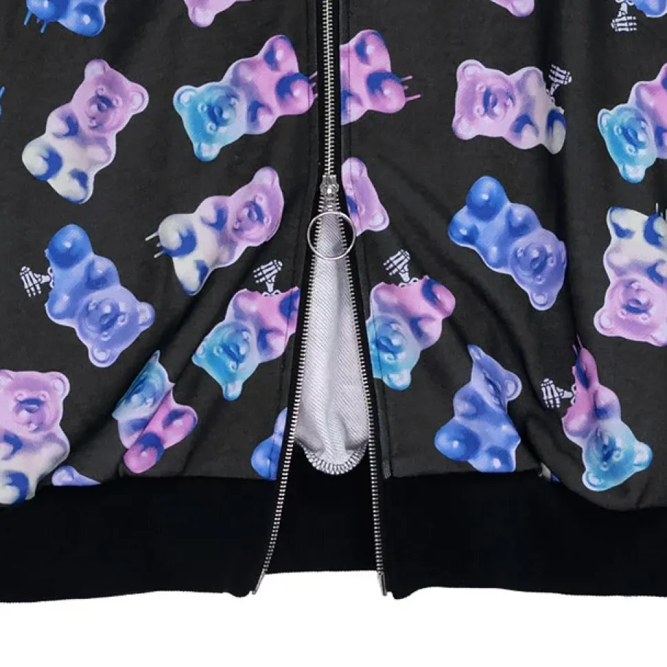 LISTEN FLAVOR Gummy Bear Zip Hoodie
