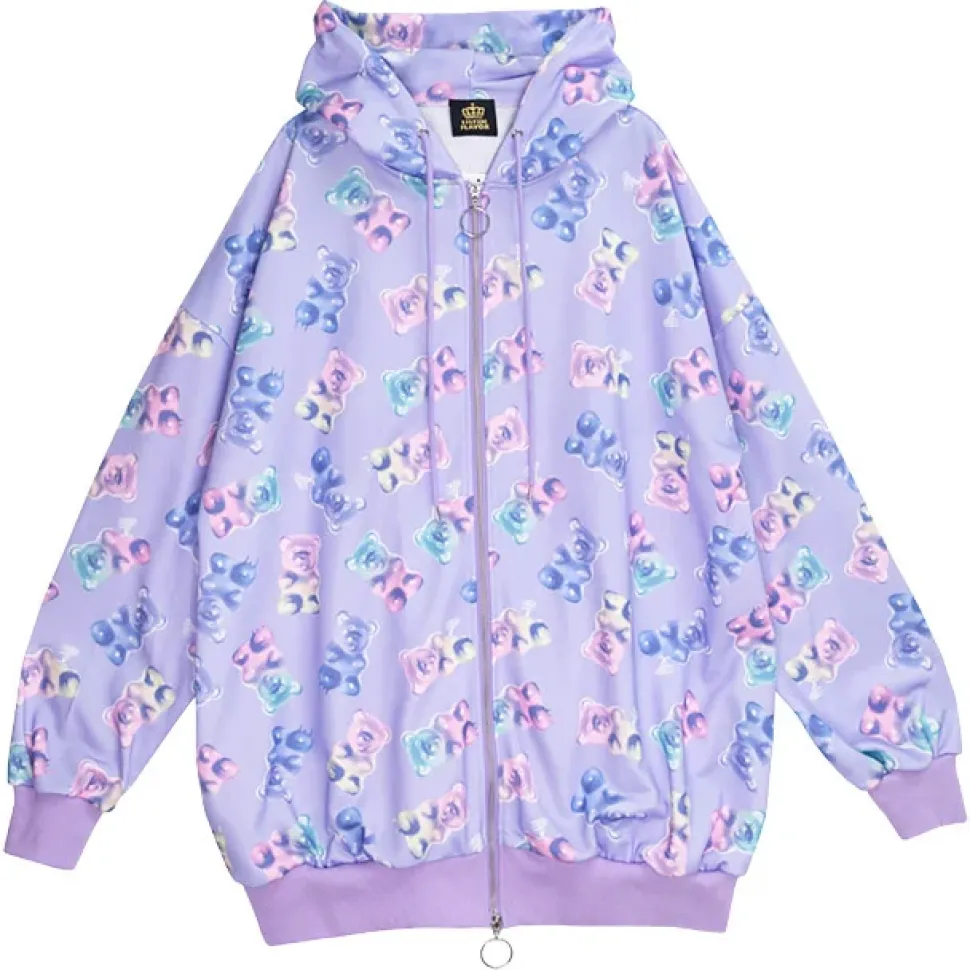 LISTEN FLAVOR Gummy Bear Zip Hoodie