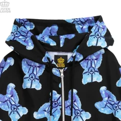 LISTEN FLAVOR Harness Bear Zip-Up Hoodie