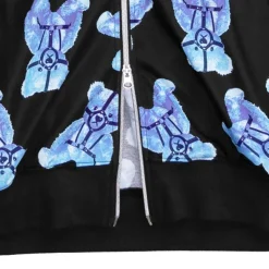 LISTEN FLAVOR Harness Bear Zip-Up Hoodie