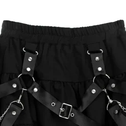 LISTEN FLAVOR Harness Tiered Skirt