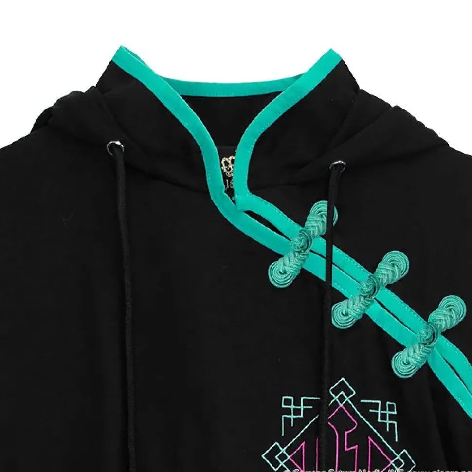 LISTEN FLAVOR Hatsune Miku China Hoodie Black