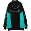 LISTEN FLAVOR Hatsune Miku Jersey Hoodie Black