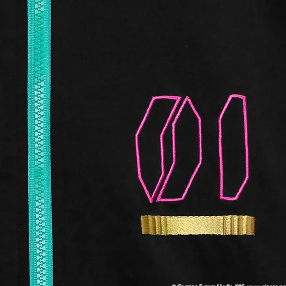 LISTEN FLAVOR Hatsune Miku Jersey Hoodie Black