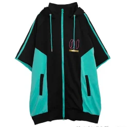 LISTEN FLAVOR Hatsune Miku Jersey Hoodie Black
