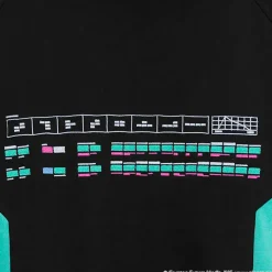 LISTEN FLAVOR Hatsune Miku Jersey Hoodie Black