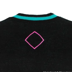 LISTEN FLAVOR Hatsune Miku V-neckline Knit Black