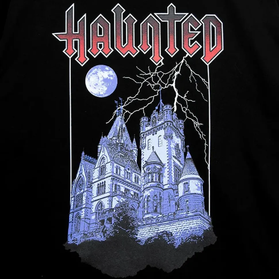 LISTEN FLAVOR Haunted Castle Long Sleeve T-Shirt