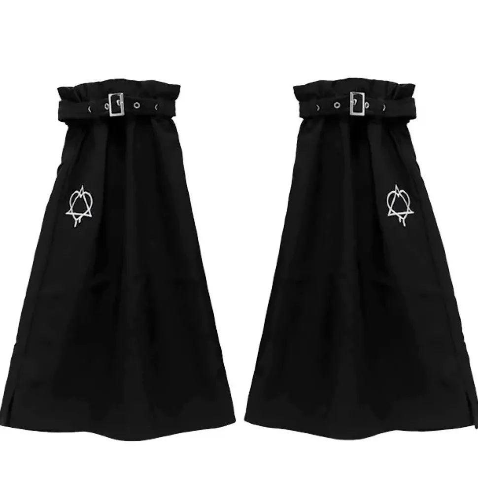 LISTEN FLAVOR Heart Hexagram Leg Covers w/ Belt