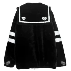 LISTEN FLAVOR Heartbeat Sailor Fur Boa Blouson