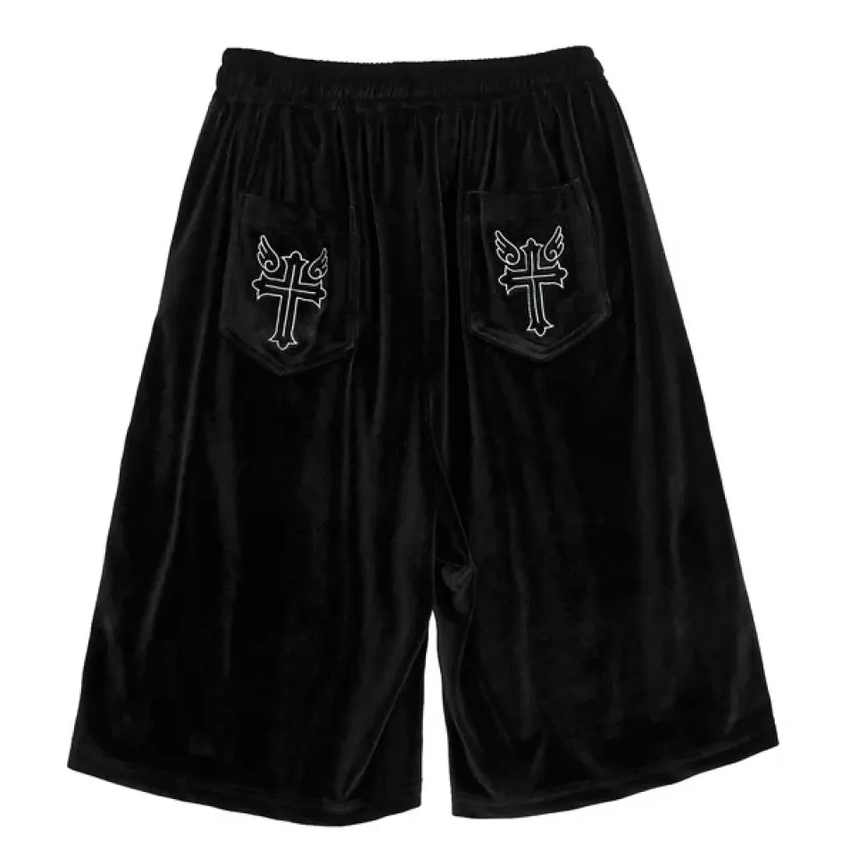LISTEN FLAVOR Heavens Velour Shorts