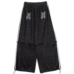 LISTEN FLAVOR Heisei Leopard 2-Way Separate Jersey Pants