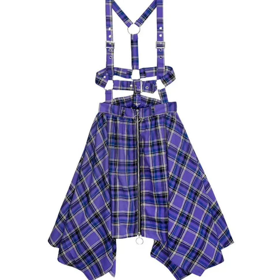 LISTEN FLAVOR Hemline Skirt w/ Harness