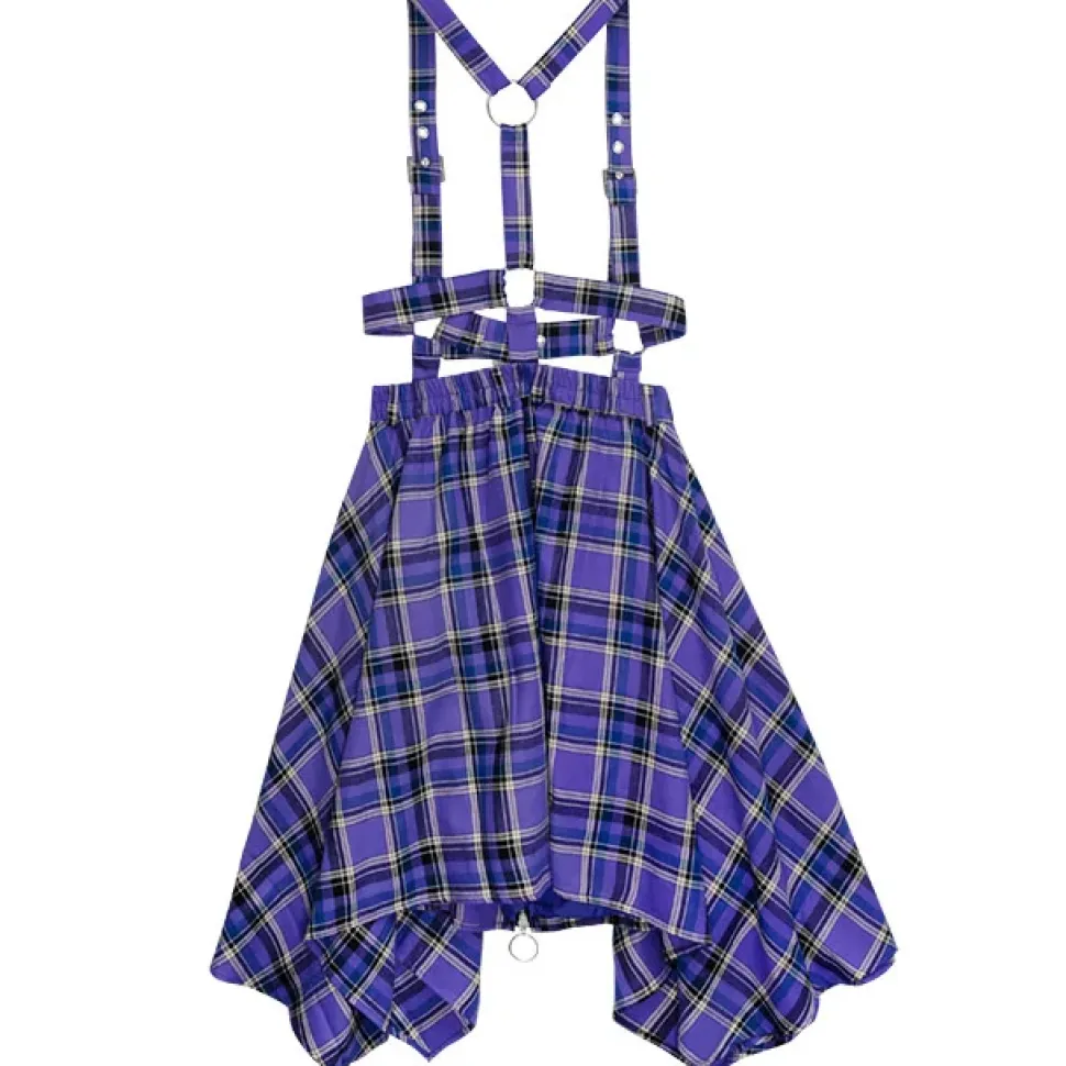 LISTEN FLAVOR Hemline Skirt w/ Harness
