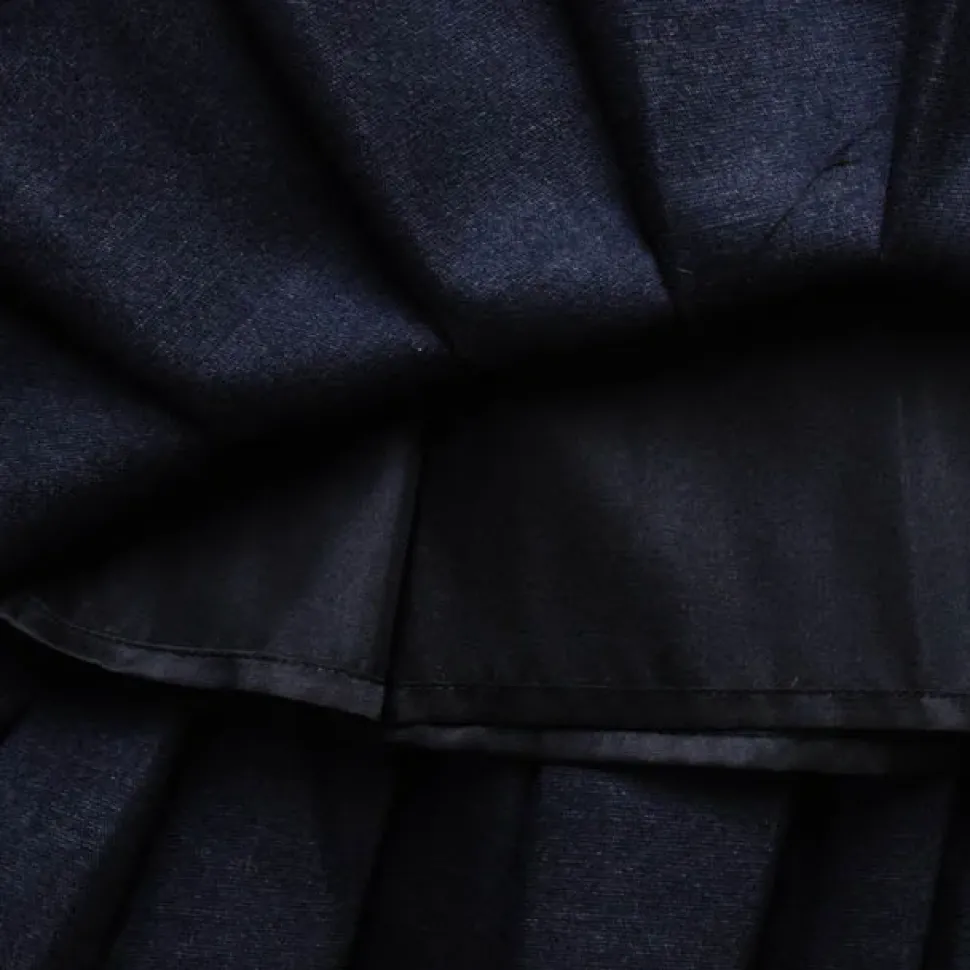 LISTEN FLAVOR Holographic Two-Tone Pleated Skirt